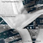 customized utah state aggies floral stripes navy white blanket best selling