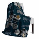 customized utah state aggies mickey navy blanket best selling