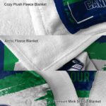 customized vancouver canucks paint strokes blue white blanket best selling