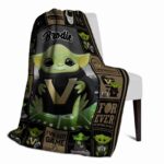 customized vanderbilt commodores baby yoda black blanket best selling