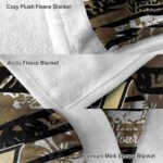 customized vanderbilt commodores floral stripes black white blanket best selling