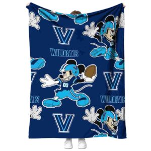 customized villanova wildcats mickey navy blanket best selling