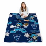 customized villanova wildcats mickey navy blanket best selling