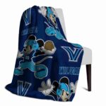 customized villanova wildcats mickey navy blanket best selling