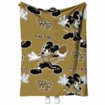 customized wake forest demon deacons mickey gold blanket best selling