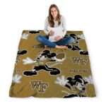 customized wake forest demon deacons mickey gold blanket best selling