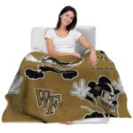 customized wake forest demon deacons mickey gold blanket best selling