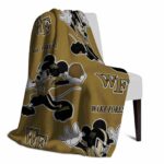 customized wake forest demon deacons mickey gold blanket best selling