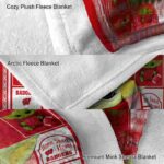 customized wisconsin badgers baby yoda red blanket best selling
