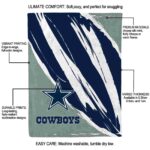 dallas cowboys brushstrokes blue white blanket new arrival