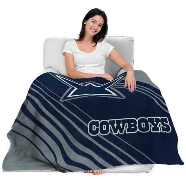 dallas cowboys diagonal stripes blue blanket latest model