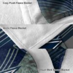 dallas cowboys diagonal stripes blue blanket premium grade