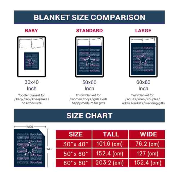 dallas cowboys fan pride blue blanket trendy