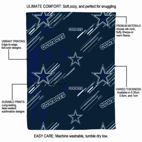 dallas cowboys fan spirit blue blanket new arrival