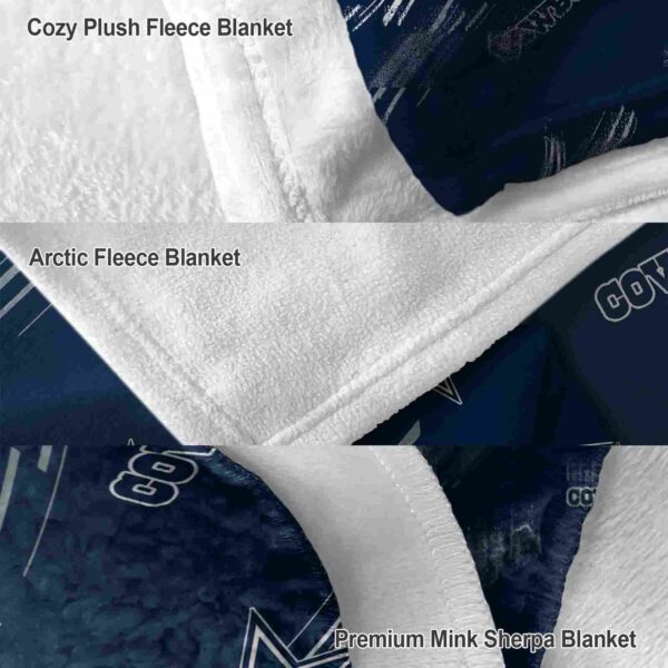 dallas cowboys fan spirit blue blanket premium grade