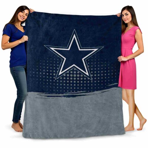 dallas cowboys gradient dots blue blanket fashion forward