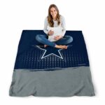 dallas cowboys gradient dots blue blanket high quality