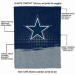 dallas cowboys gradient dots blue blanket new arrival