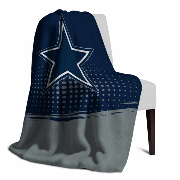 dallas cowboys gradient dots blue blanket top rated