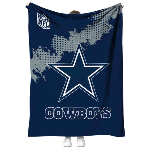 dallas cowboys grunge texture blue blanket best selling