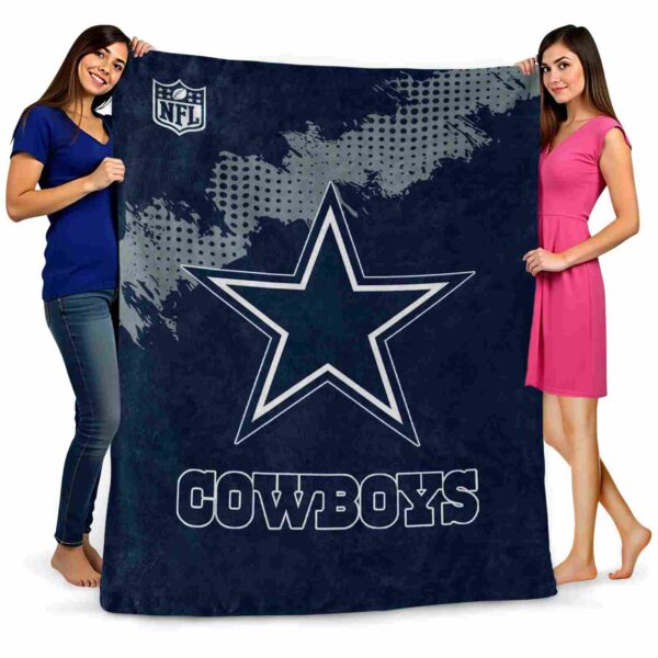 dallas cowboys grunge texture blue blanket fashion forward