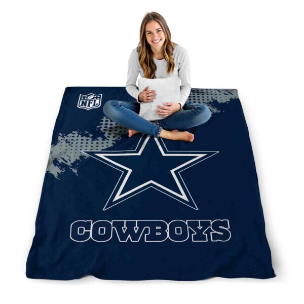 dallas cowboys grunge texture blue blanket high quality