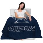 dallas cowboys grunge texture blue blanket latest model