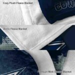 dallas cowboys grunge texture blue blanket premium grade