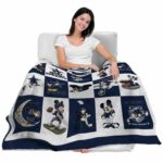 dallas cowboys mickey minnie blue white blanket latest model