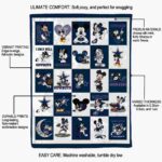 dallas cowboys mickey minnie blue white blanket new arrival
