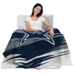 dallas cowboys paint streaks blue white blanket latest model