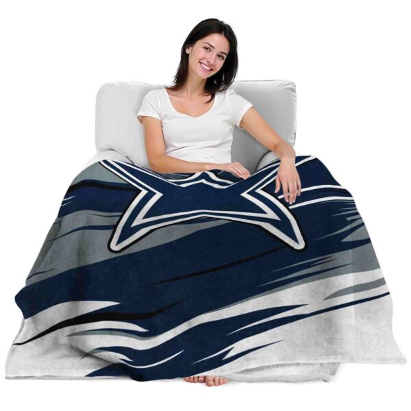 dallas cowboys paint streaks blue white blanket latest model
