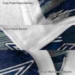 dallas cowboys paint streaks blue white blanket premium grade