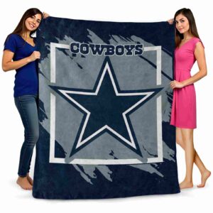 dallas cowboys splatter effect blue blanket fashion forward