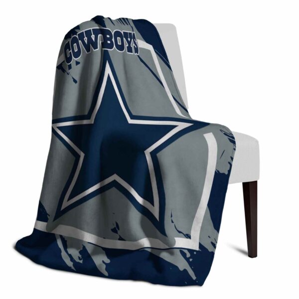 dallas cowboys splatter effect blue blanket top rated