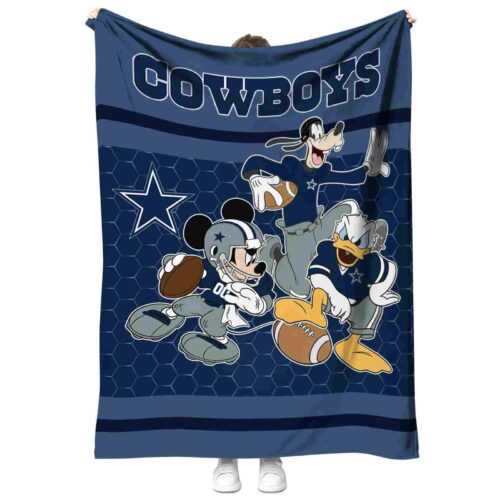 dallas cowboys three musketeers blue blanket best selling