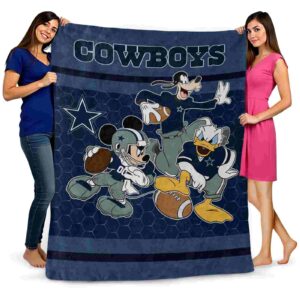 dallas cowboys three musketeers blue blanket fashion forward