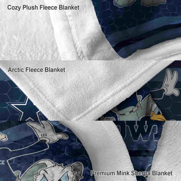 dallas cowboys three musketeers blue blanket premium grade