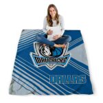 dallas mavericks diagonal stripes blue blanket best selling