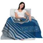 dallas mavericks diagonal stripes blue blanket best selling