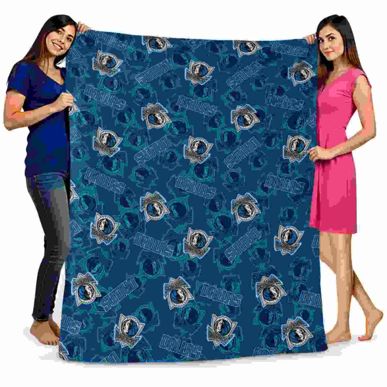 dallas mavericks diehard fans blue blanket fashion forward
