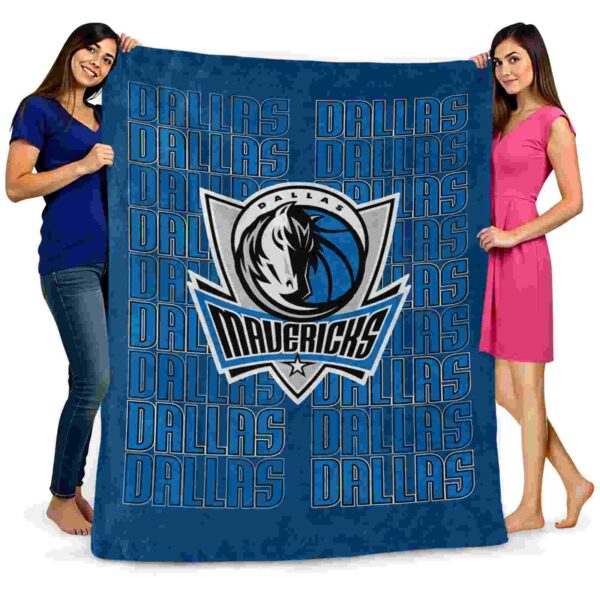dallas mavericks fan pride blue blanket fashion forward