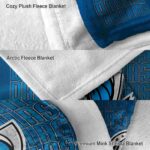 dallas mavericks fan pride blue blanket premium grade