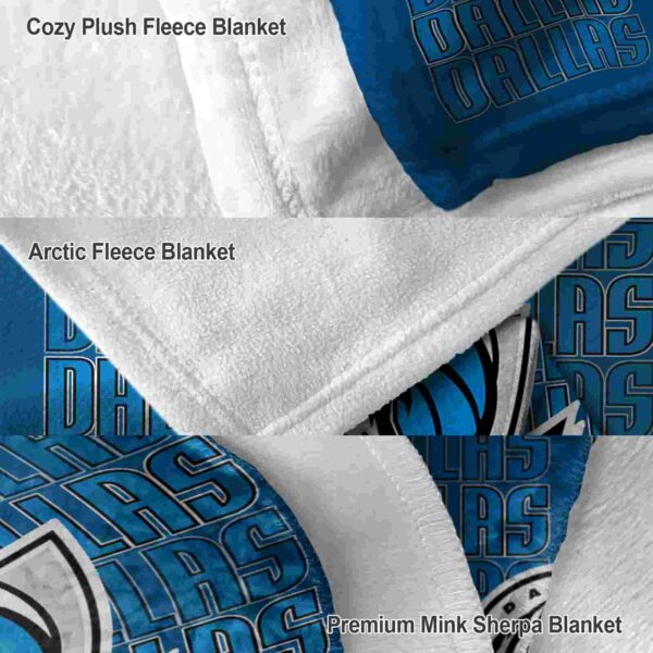 dallas mavericks fan pride blue blanket premium grade