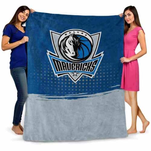 dallas mavericks gradient dots blue blanket fashion forward