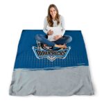dallas mavericks gradient dots blue blanket high quality