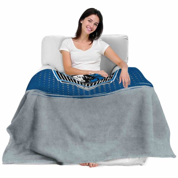 dallas mavericks gradient dots blue blanket latest model