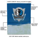 dallas mavericks gradient dots blue blanket new arrival