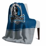 dallas mavericks gradient dots blue blanket top rated