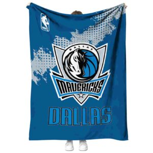 dallas mavericks grunge texture blue blanket best selling